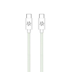 Celly USBCUSBCCOTTGN cable USB 1,5 m USB C Verde, Blanco