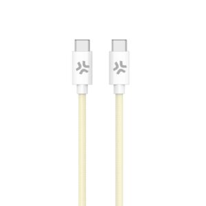 Celly USBCUSBCCOTTYL cable USB 1,5 m USB C Blanco, Amarillo