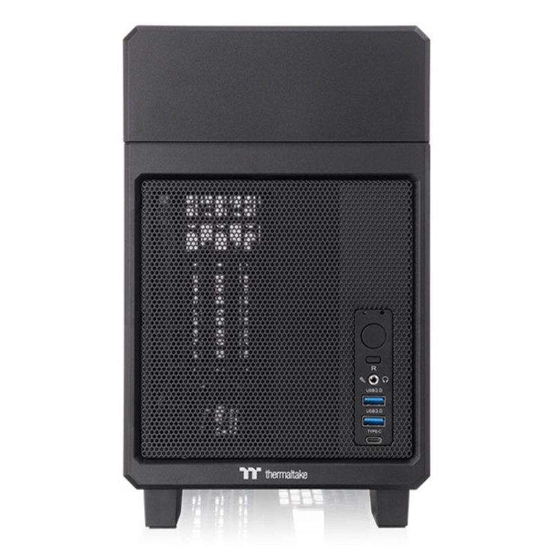 CAJA THERMALTAKE TR100 MINI-ITX USB 3.2 Type-C x 1 USB 3.0 x 2 SN FUENTE NEGRO