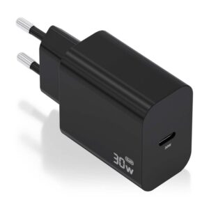 AISENS Cargador GaN 30W, 1xUSB-C PD3.0, Negro