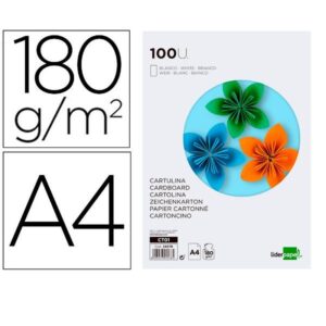 CARTULINA A4 180G/M2 10 100H
