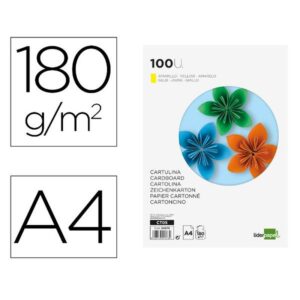 CARTULINA A4 180G/M2 AMARILLO 10