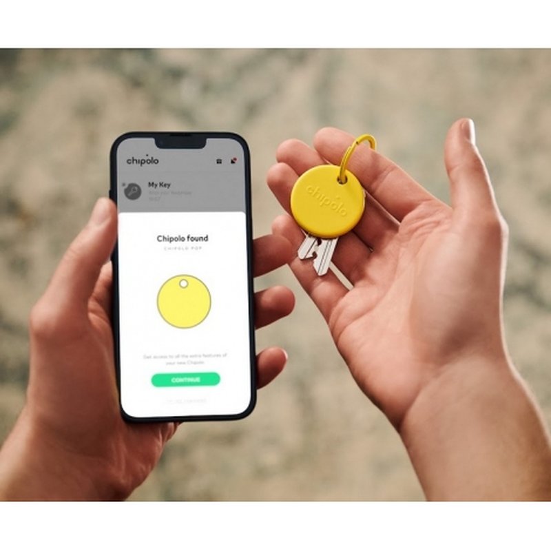 CHIPOLO POP TAG YELLOW FIND MY APPLE / FIND MY DEVICE GOOGLE CHIPOLO POP TAG YELLOW FIND MY APPLE / FIND MY DEVICE GOOGLE