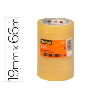 CINTA ADH TRANSP 66 MTX19MM PACK