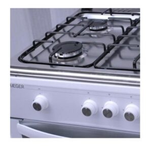COCINA GAS 60X60 BLANCO E INOX