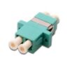 COUPLER LC DUPLEX OM3 AQUA CERAMIC