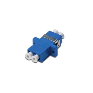 COUPLER LC DUPLEX OS2 BLUE CERAMIC