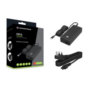 Conceptronic OZUL03BUK adaptador e inversor de corriente Interior 100 W Negro