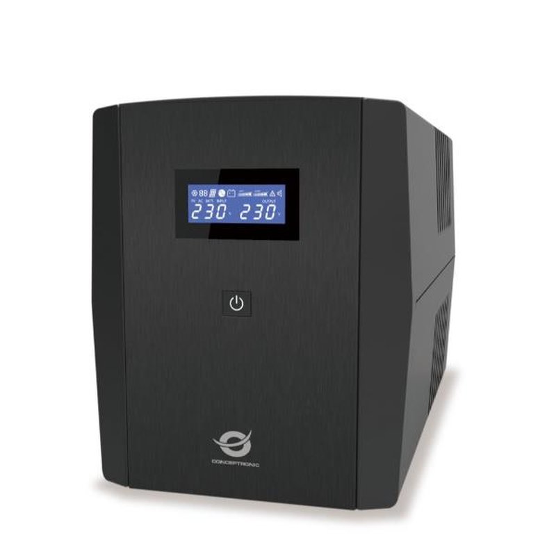 Conceptronic ZEUS03E sistema de alimentación ininterrumpida (UPS) Línea interactiva 1,2 kVA 720 W 6 salidas AC