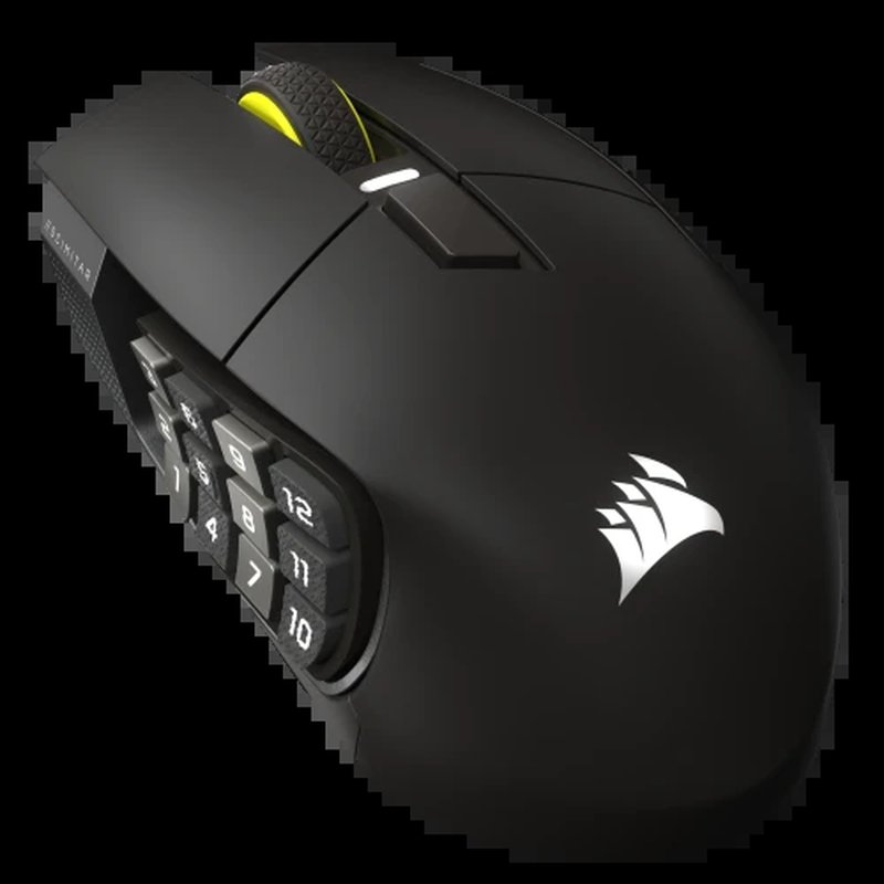 Corsair Scimitar Elite Wireless SE ratón Juego mano derecha RF Wireless + Bluetooth Óptico 33000 DPI