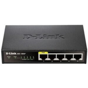 D-Link DES-1005P switch No administrado Energía sobre Ethernet (PoE) Negro