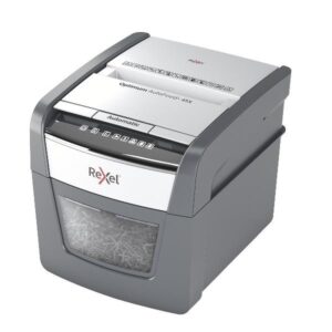 Rexel AutoFeed 45X triturador de papel Corte cruzado 55 dB Negro, Plata