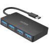HUB NILOX 4 PUERTOS USB-C 3.2 BLACK HUB NILOX 4 PUERTOS USB-C 3.2 BLACK
