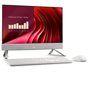 DELL EC24250 Intel® Core™ i5 i5-1334U 60,5 cm (23.8") 1920 x 1080 Pixeles PC todo en uno 16 GB DDR5-SDRAM 512 GB SSD Windows 11 Pro Wi-Fi 6E (802.11ax) Perlado, Blanco