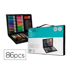 ESTUCHE PINTURA 86 PIEZ 34X23X3