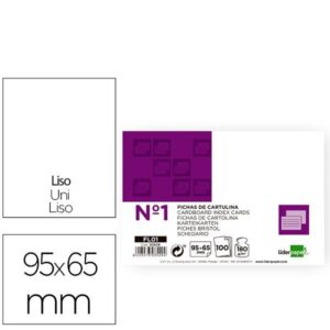 FICHA LISA N.1 65X95MM 100 180G