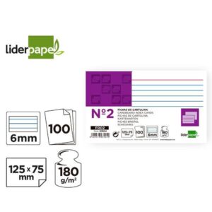 FICHA RAYA N.2 75X125 180G/M2 10