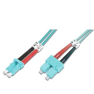 FO PCORD LC TO SC DUPLEX OM3 1M