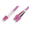 FO PCORD LC TO SC DUPLEX OM3 2M