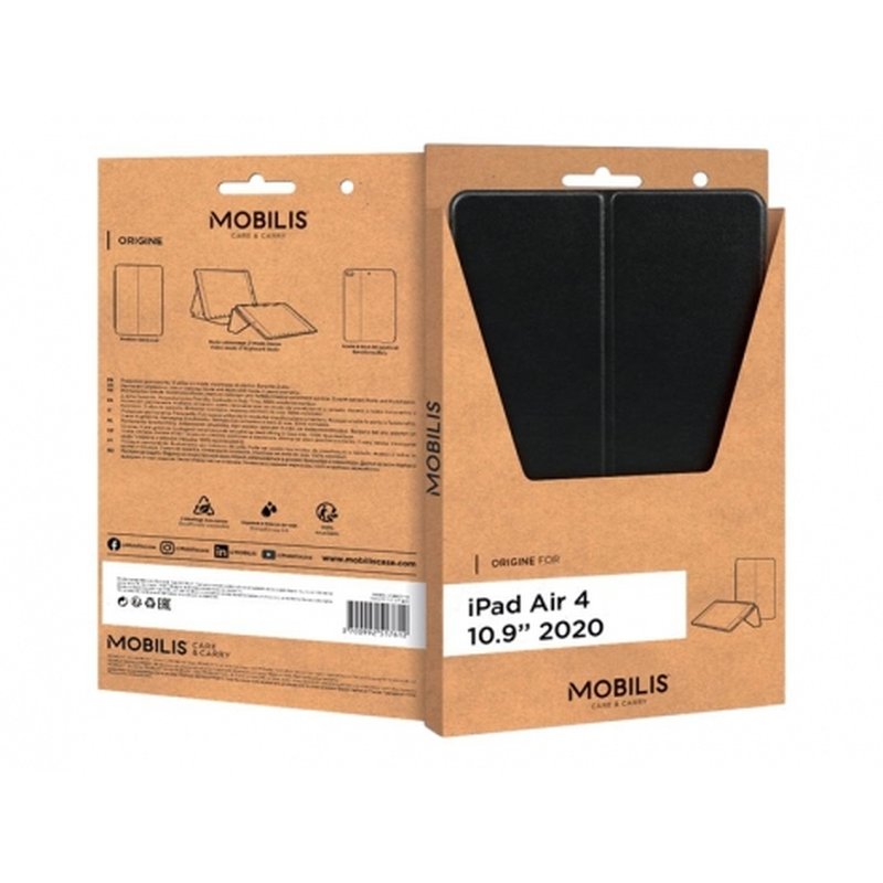 FUNDA TABLET MOBILIS ORIGINE CASE BLACK IPAD AIR 10.9" (4¬ 5¬ GEN)