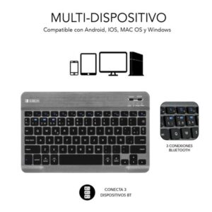 FUNDA TABLET SUBBLIM KEYTAB PRO + TECLADO BLUETOOTH SAMSUNG TAB A9+ 11" BLACK FUNDA TABLET SUBBLIM KEYTAB PRO + TECLADO BLUETOOTH SAMSUNG TAB A9+ 11" BLACK