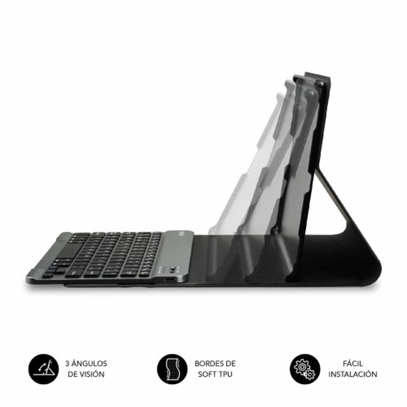 FUNDA TABLET SUBBLIM KEYTAB PRO + TECLADO BLUETOOTH SAMSUNG TAB A9+ 11" BLACK FUNDA TABLET SUBBLIM KEYTAB PRO + TECLADO BLUETOOTH SAMSUNG TAB A9+ 11" BLACK - Imagen 4