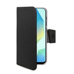 Celly WALLY funda para teléfono móvil 17 cm (6.7") Funda cartera Negro