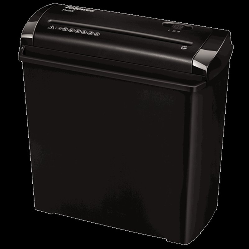 Fellowes P-25S triturador de papel Corte en tiras 22 cm Negro, Gris Fellowes P-25S triturador de papel Corte en tiras 22 cm Negro, Gris