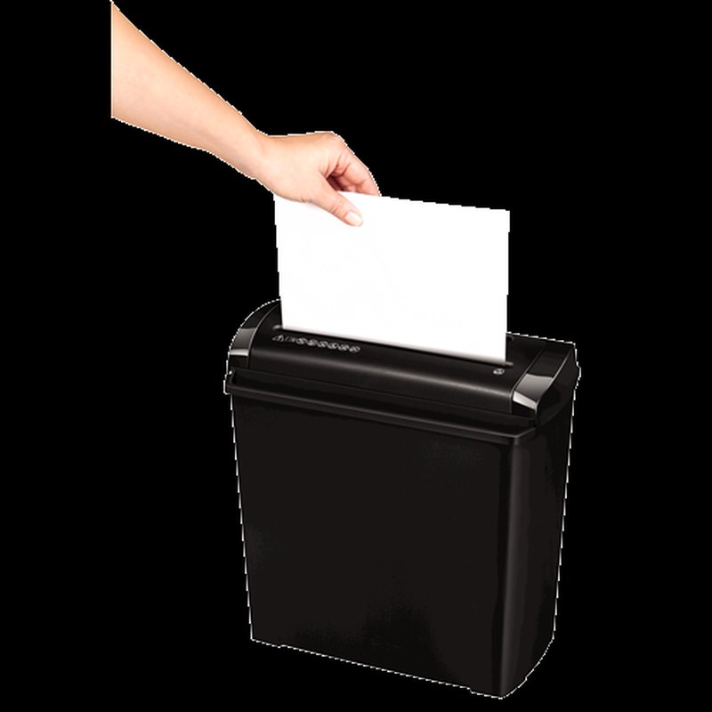 Fellowes P-25S triturador de papel Corte en tiras 22 cm Negro, Gris Fellowes P-25S triturador de papel Corte en tiras 22 cm Negro, Gris - Imagen 2