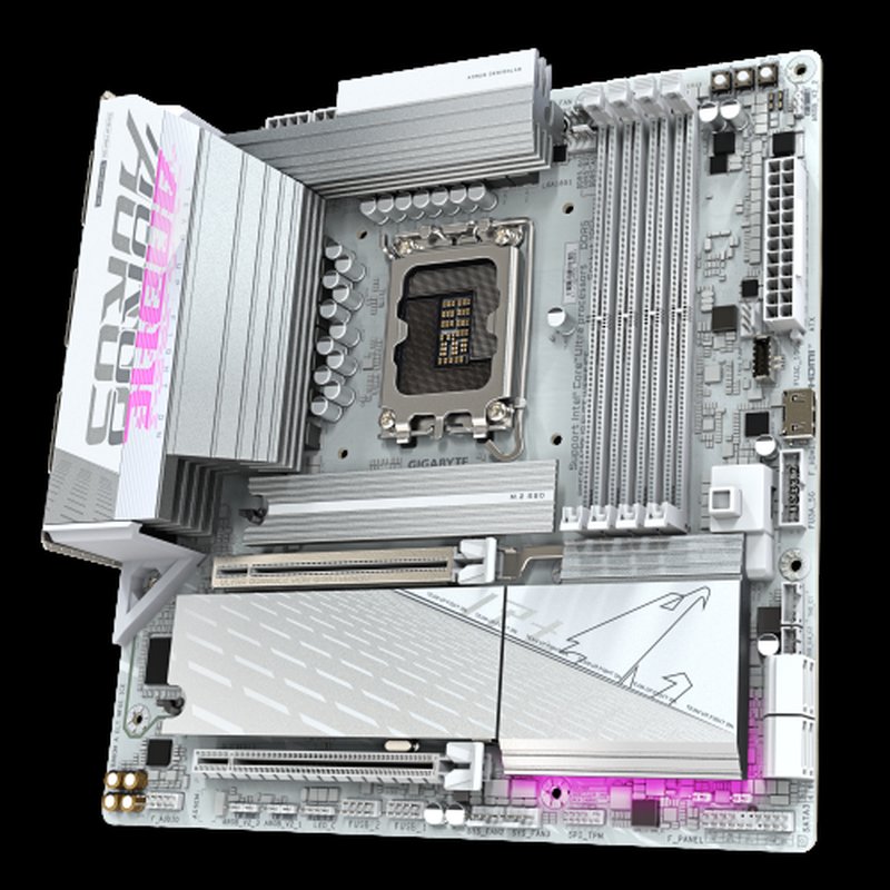 GIGABYTE B860M AORUS ELITE WF6E ICE Placa base - CPUs Intel Core Ultra, VRM de 12+1+2+1 fases, hasta 9200MHz DDR5, 1xPCIe 5.0 + 2xPCIe 4.0 M.2, LAN 2,5 GbE, WIFI 6E, USB 4 GIGABYTE B860M AORUS ELITE WF6E ICE Placa base - CPUs Intel Core Ultra, VRM de 12+1+2+1 fases, hasta 9200MHz DDR5, 1xPCIe 5.0 + 2xPCIe 4.0 M.2, LAN 2,5 GbE, WIFI 6E, USB 4 - Imagen 4