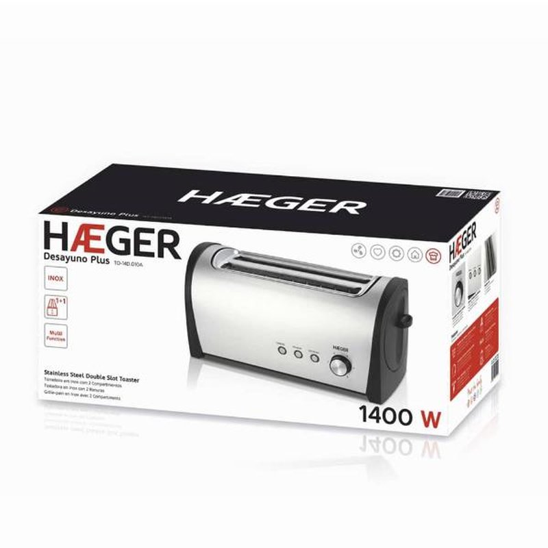 HAEGER DESAYUNO PLUS TOSTADORA HAEGER DESAYUNO PLUS TOSTADORA