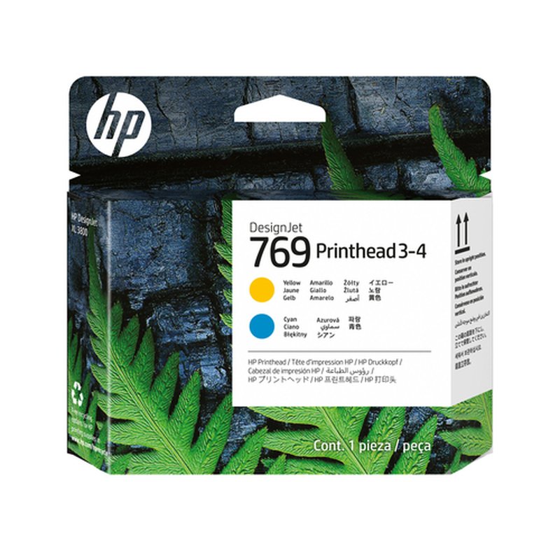 HP Cabezal de impresión DesignJet 769 cian/amarillo 3-4 HP Cabezal de impresión DesignJet 769 cian/amarillo 3-4