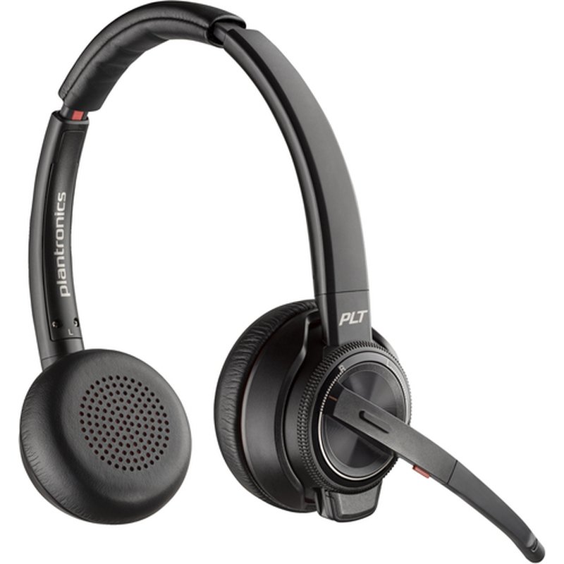 HP Poly Savi 8220 Auriculares Inalámbrico Diadema Oficina/Centro de llamadas Bluetooth Base de carga Negro