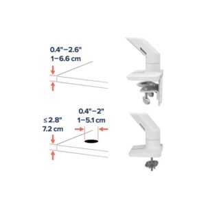 HX ARM WITH VERY HEAVY DUTY PIVOT DESK