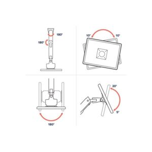 HX ARM WITH VERY HEAVY DUTY PIVOT WALL