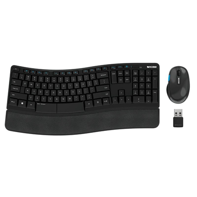 Incase Designed by Microsoft Sculpt Comfort Desktop teclado Ratón incluido Oficina RF inalámbrico QWERTY Inglés Negro