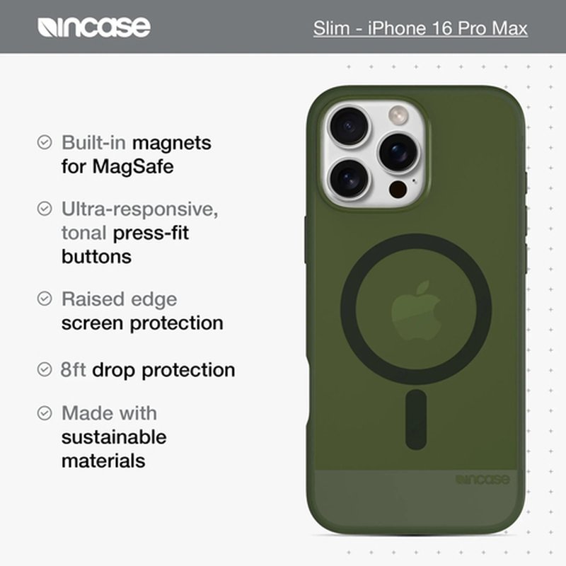 Incase SLIM IPHONE 16 PRO MAX funda para teléfono móvil 17,5 cm (6.9") Verde Incase SLIM IPHONE 16 PRO MAX funda para teléfono móvil 17,5 cm (6.9") Verde - Imagen 3