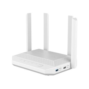 Keenetic Hero Router Multi-Gigabit Wi-Fi 6 en malla AX3000 con un Smart Switch Gigabit de 4 puertos y 1 puerto Gigabit 2.5, puerto combinado SFP, puertos USB 2.0 y USB 3.0