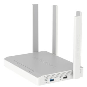 Keenetic Hero Router Wi-Fi en malla AX1800 con CPU de doble núcleo, Smart Switch Gigabit de 5 puertos, puerto Combo SFP, puertos USB 2.0 y USB 3.0