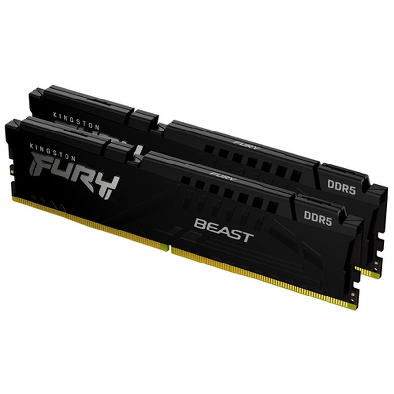 Kingston Technology FURY Beast 128GB 5600MT/s DDR5 CL36 DIMM (Kit de 2) Black