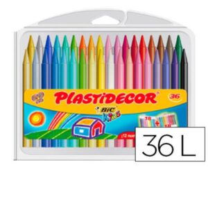 LAPICES CERA PLASTIDECOR CAJA 36