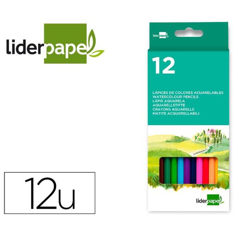 LAPICES COLORES ACUARELABLES 12 LAPICES COLORES ACUARELABLES 12