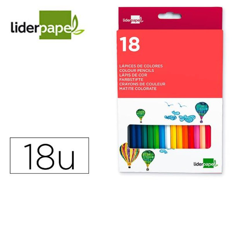 LAPICES COLORES CAJA 18U LAPICES COLORES CAJA 18U