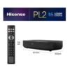Hisense Laser TV PL2 Proyector de alcance ultracorto 2700 lúmenes ANSI DLP UHD 4K (3840x2160) 3D Negro