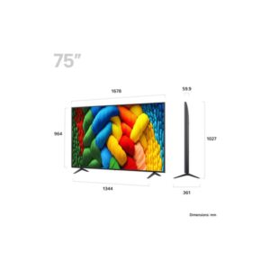 Alternative view of LG NanoCell AI 75NANO80A6B 190,5 cm (75") 4K Ultra HD Smart TV Wifi Negro