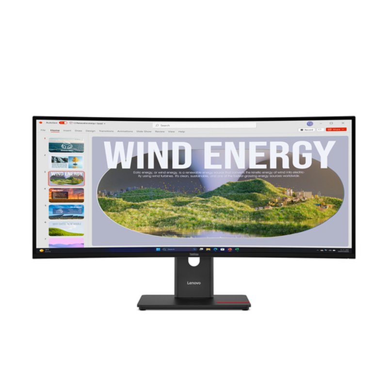 Lenovo ThinkVision T34WD-40 pantalla para PC 86,4 cm (34") 3440 x 1440 Pixeles Wide Quad HD LED Negro