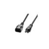 Lindy 30340 cable de transmisión Negro 1 m C14 acoplador C5 acoplador Lindy 30340 cable de transmisión Negro 1 m C14 acoplador C5 acoplador