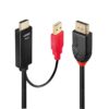 Lindy 41428 adaptador de cable de vídeo 5 m DisplayPort HDMI + USB Negro, Rojo Lindy 41428 adaptador de cable de vídeo 5 m DisplayPort HDMI + USB Negro, Rojo
