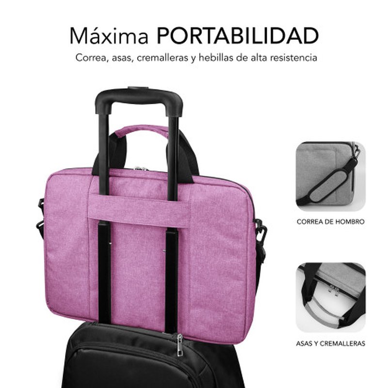 MALETIN PORTATIL SUBBLIM AIR PADDING 15.6" PINK MALETIN PORTATIL SUBBLIM AIR PADDING 15.6" PINK - Imagen 5