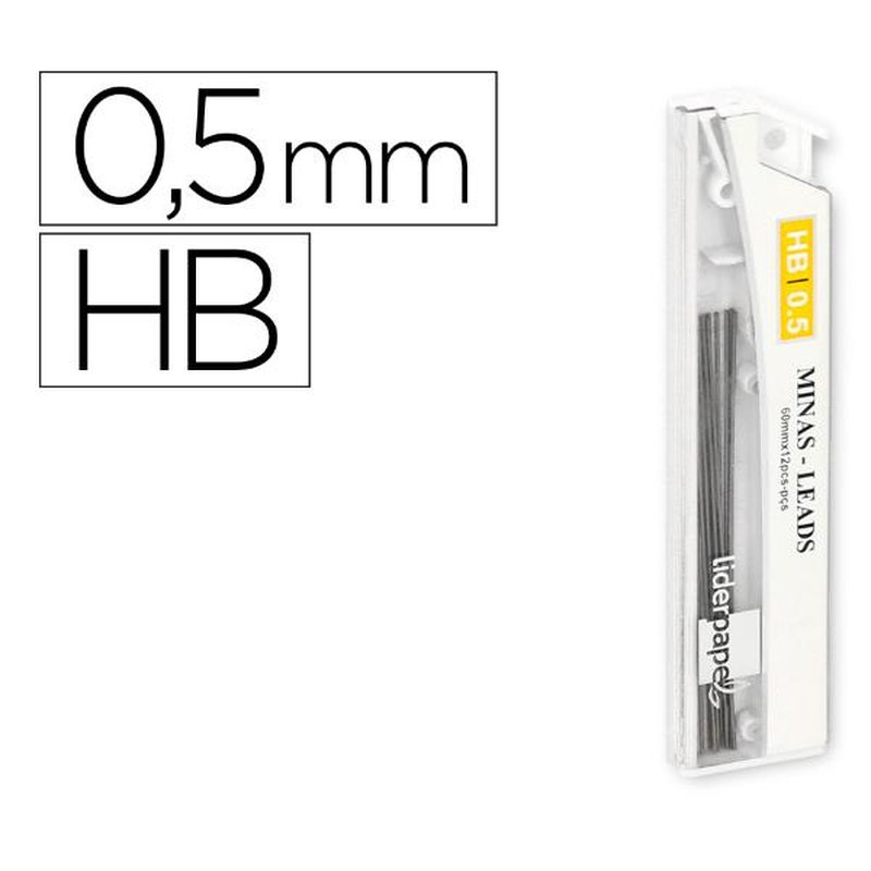 MINASGRAFITO 0 5MM HB TUBO 12MIN MINASGRAFITO 0 5MM HB TUBO 12MIN